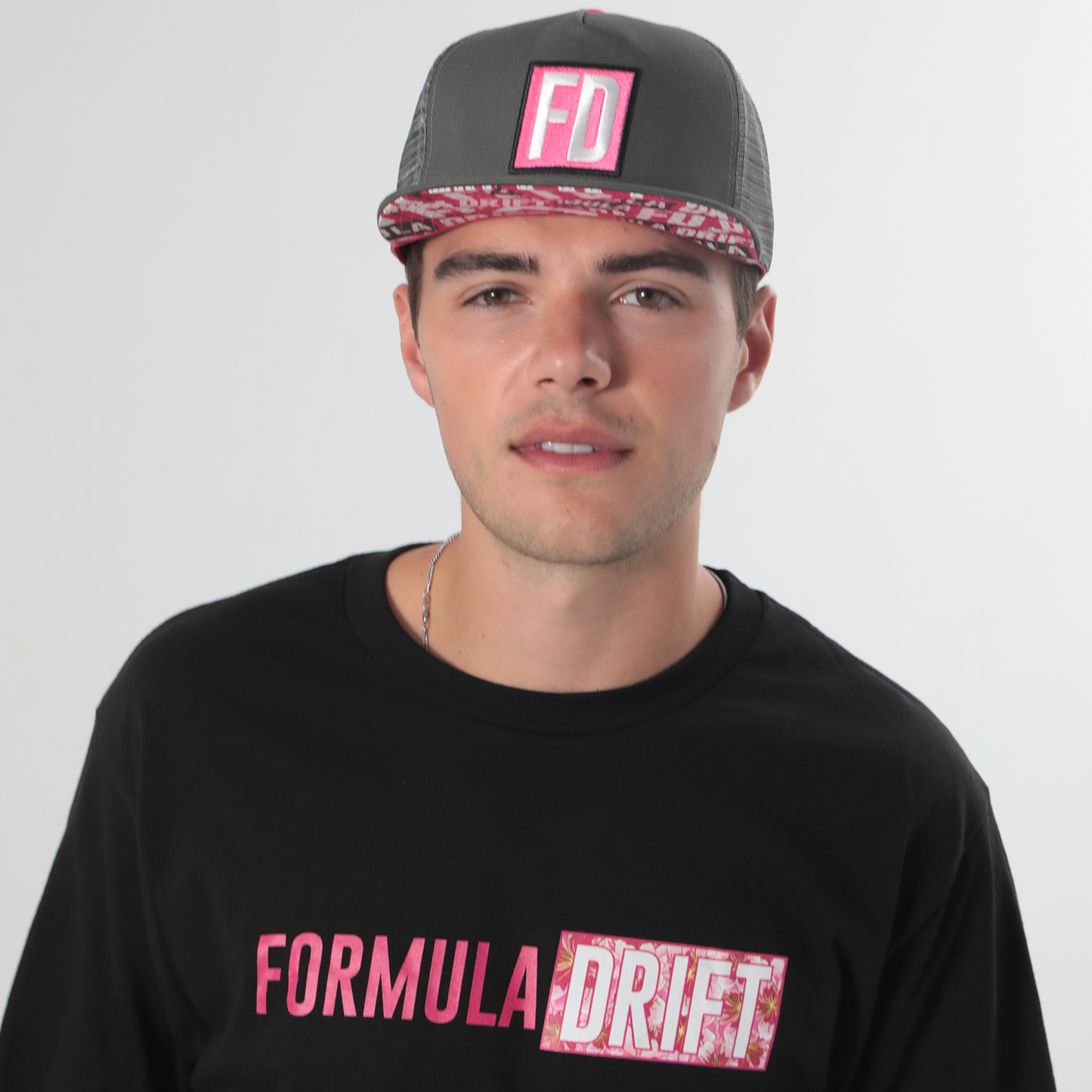 FD - Grey Mesh / Pink Snapback