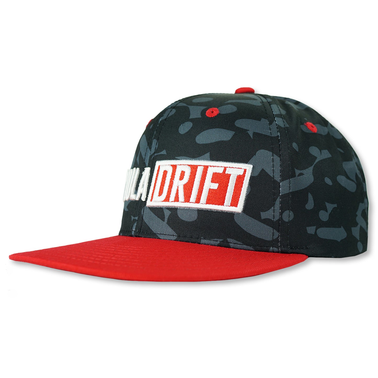 Formula Drift - Black Camo / Red Bill Snapback
