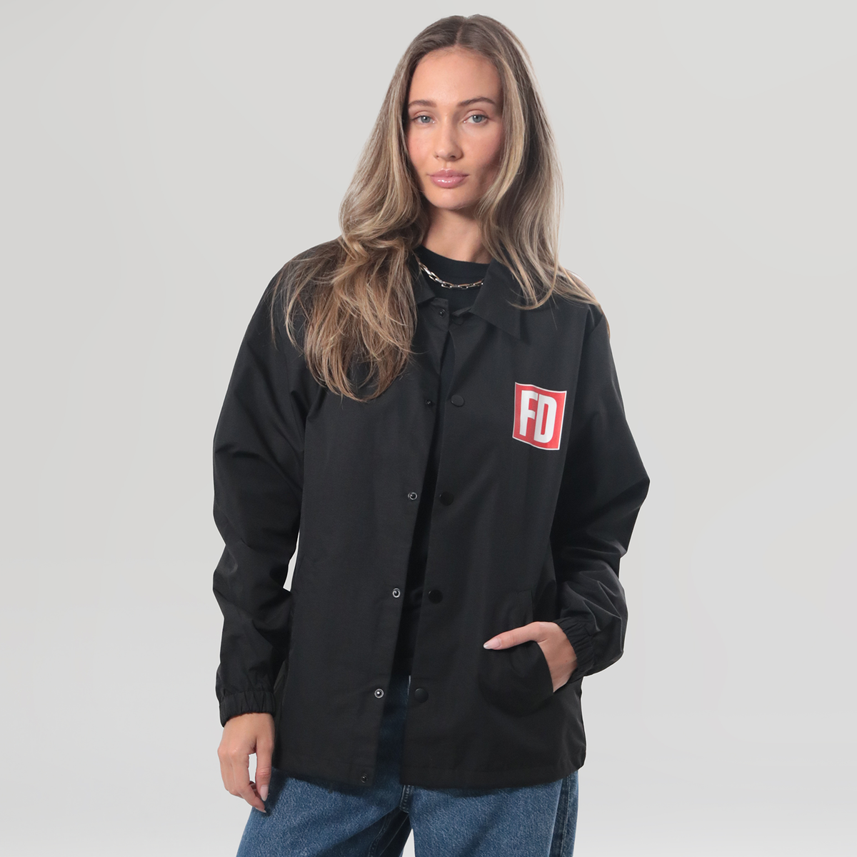 Coach Jacket - Red – SHOPFD Coach Jacket - Red – SHOPFD