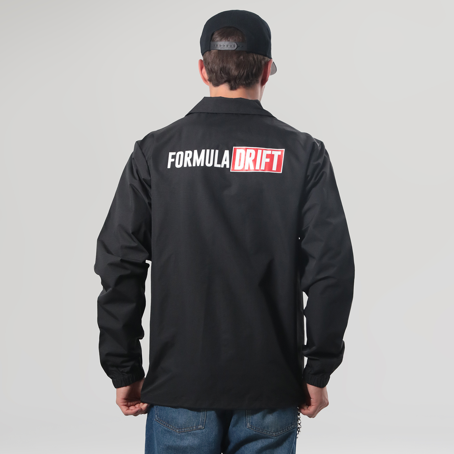 LYFT COACH JACKET - ブラック / ブルー / レッド Born to LÝFT COACH JACKET - BLACK - Blue / Red Line