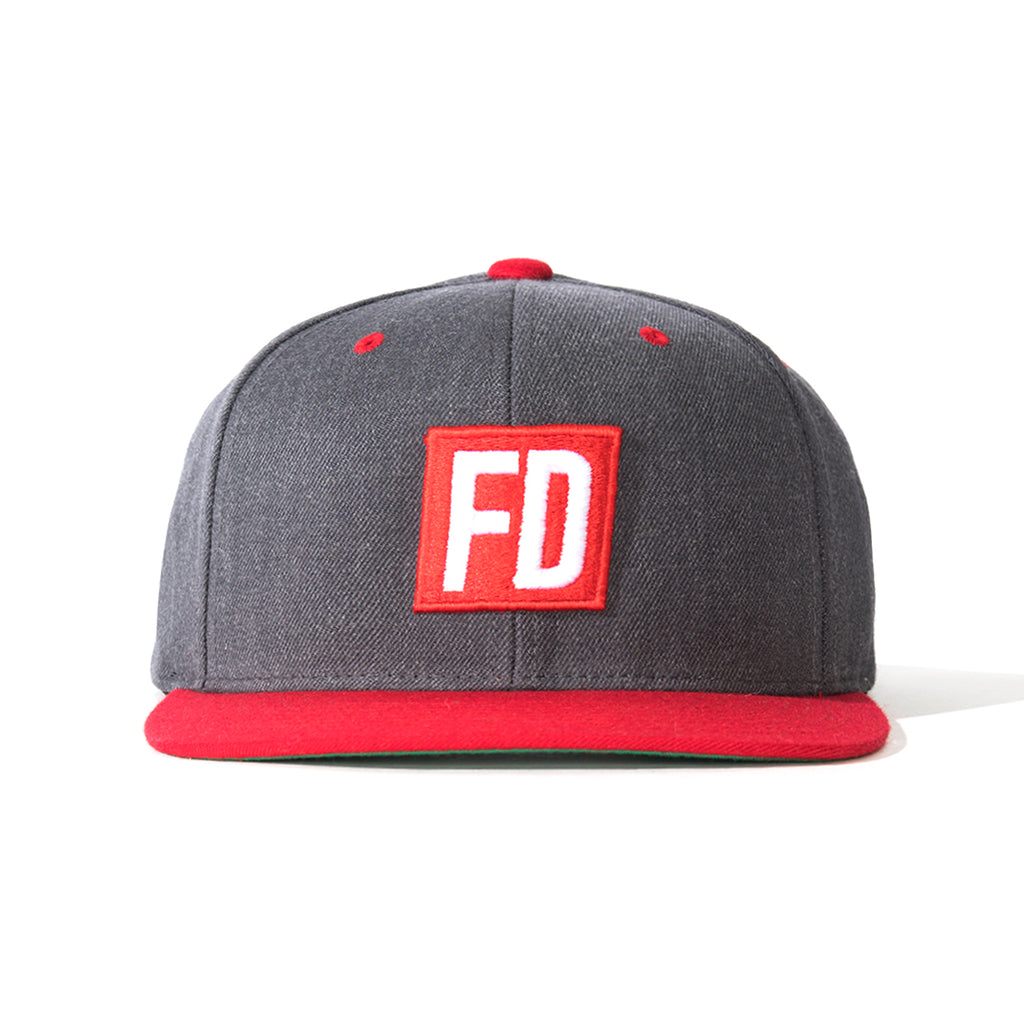 FD Grey w/ Red Bill Hat