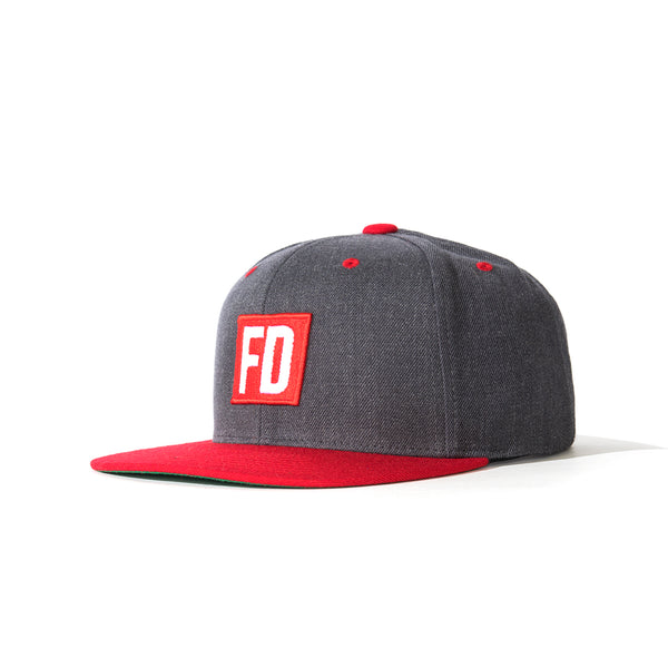 FD Grey w/ Red Bill Hat